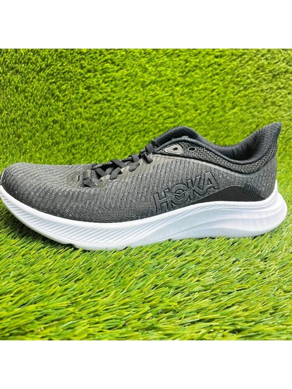 Hoka One One Solimar Womens Size 9.5 Black White Athletic Running Shoes Sneakers